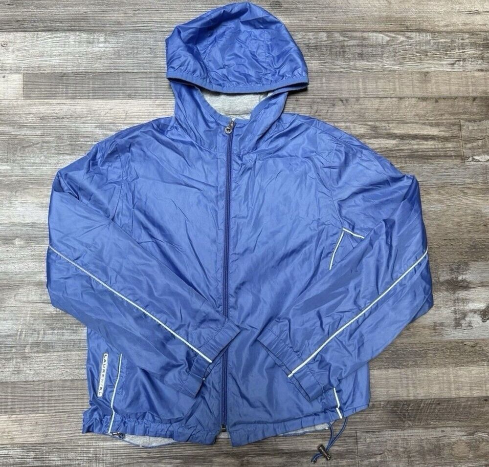 Lauren Ralph Lauren Track Jacket Petite Small Blue Lined Full Zip Up Hooded